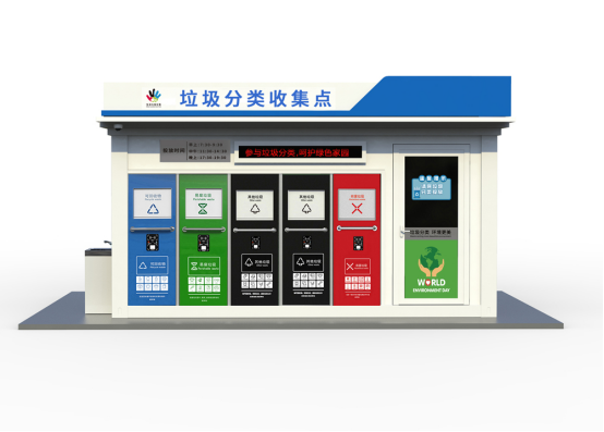 垃圾房效果圖，智能垃圾房，垃圾分類收集點(diǎn)，回收站生產(chǎn)廠家，垃圾分類定時(shí)定點(diǎn)收集點(diǎn)