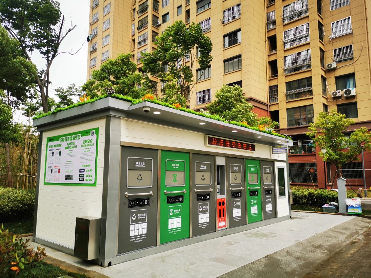 貓先生智能垃圾分類房，定時定點垃圾收集站 ，垃圾房生產(chǎn)廠家