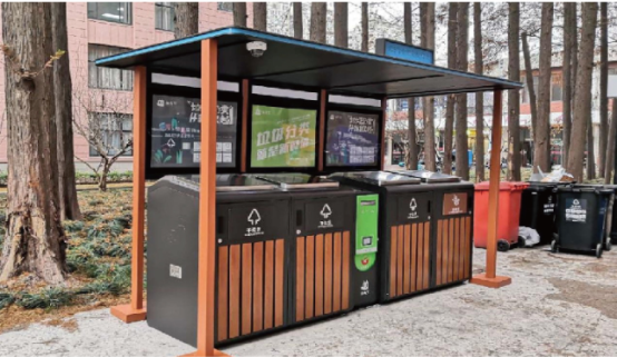 貓先生智能垃圾分類亭價(jià)格，定時(shí)定點(diǎn)垃圾收集點(diǎn) ，垃圾亭生產(chǎn)廠家