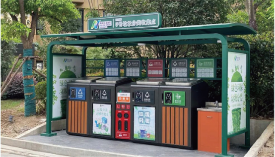貓先生智能垃圾分類亭價(jià)格，定時(shí)定點(diǎn)垃圾收集點(diǎn) ，垃圾亭生產(chǎn)廠家